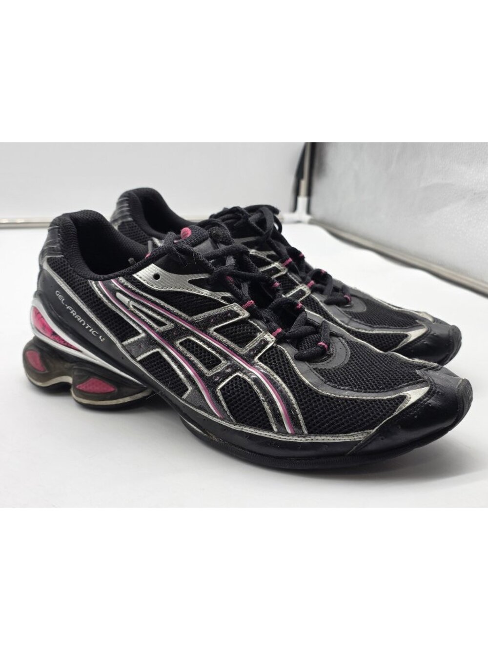 ASICS Shoes Womens Size 10 Black GEL-Frantic 4 Mesh Running Sneakers T9C7N